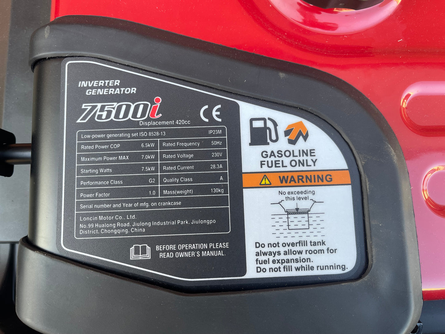 Loncin LC190FD-2 Generator