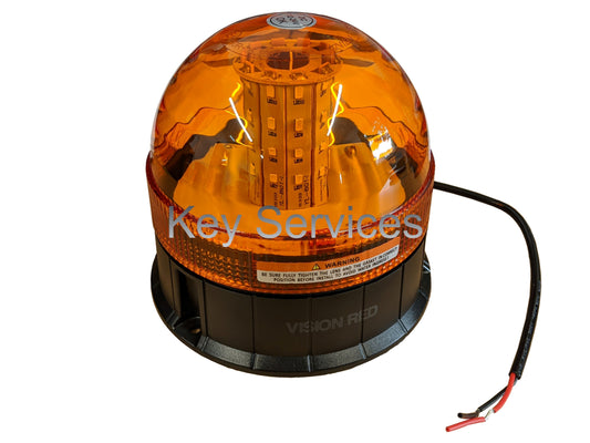 1/2 Lens Amber LED Beacon (3 Bolt)