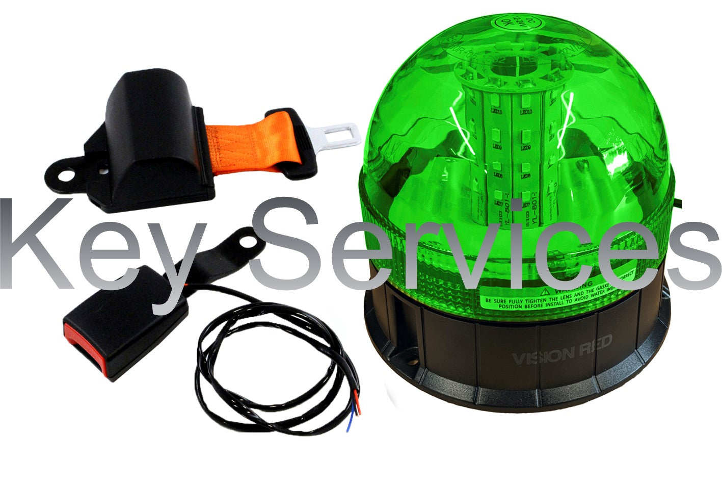 1/2 Lens Beacon Seatbelt Kit (3 Bolt)