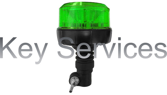 Vivid Low Profile Green LED Beacon (Flexi)