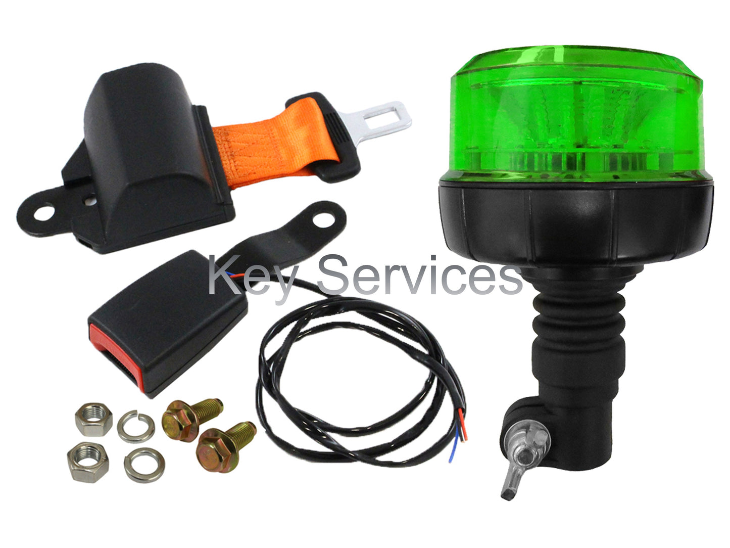 Vivid Low Profile Green Beacon Seatbelt Kit (Flexi)