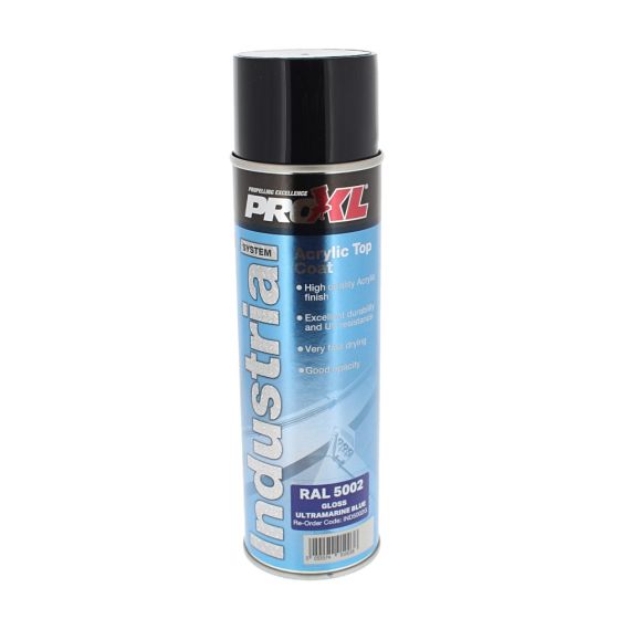 Proxl Industrial - Acrylic Topcoat Aerosol - Ral 5002 Ultramarine Blue (500ML)