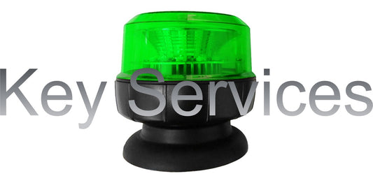 Vivid Low Profile Green LED Beacon (Magnetic)